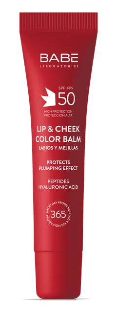 BABE huule- ja põsepuna palsam punane SPF50 20 ml