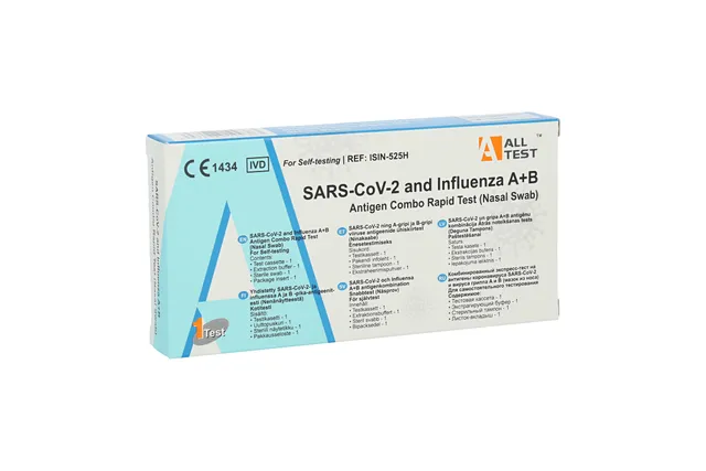 ANTIGEENI KIIRTEST SARS COV-2 JA A/B GRIPIVIIRUS ALLTEST N1