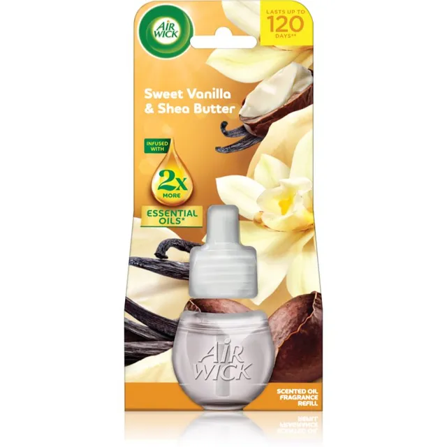 Air Wick Essential Oils Sweet Vanilla & Shea Butter Elektriise hajuti täidis 19 ml