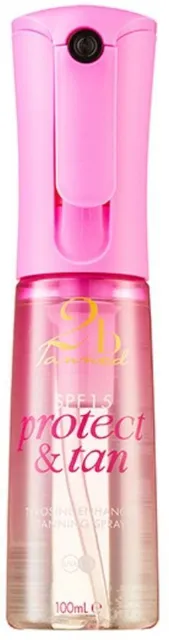 2B Tanned SPF15 Protect & Tan Dry Mist Scented with Vanilla Bomb (100mL)