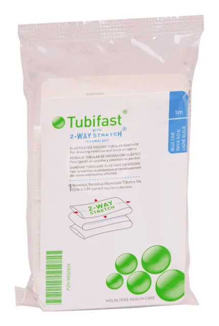 TUBIFAST SUKKSIDE 24-40CM 1M ELASTNE SININE