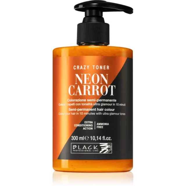 Black Professional Line Crazy Toner värviline tooner Neon Carrot 300 ml