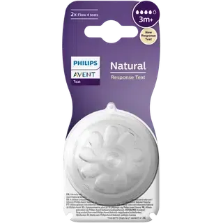 Avent Natural 3.0 pudelilutt, alates 3-elukuust, 2 tk