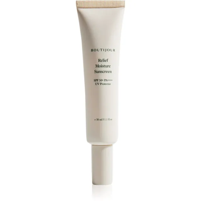 BOUTIJOUR Relief Moisture Sunscreen Kerge niisutav geel-kreem SPF 50+ 30 ml