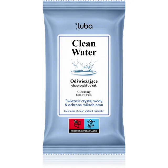 Luba Clean Water Wet Wipes Refreshing Niisked puhastusrätikud 15 tk