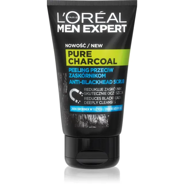 L’Oréal Paris Men Expert Pure Charcoal Puhastav koorimine aktiivsöega 100 ml