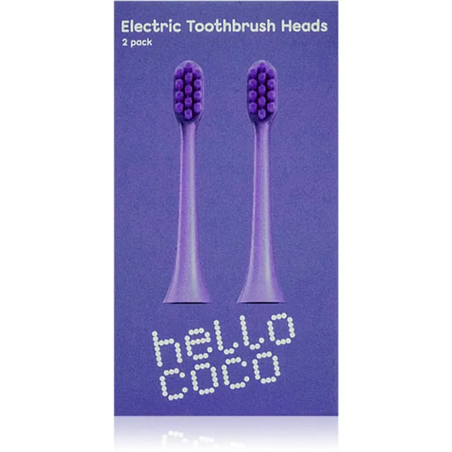 hello coco Electric Toothbrush Heads Purple Hambaharja varuharjapead 2 tk