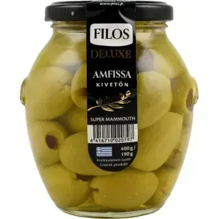 Filos Deluxe kivideta rohelised oliivid 400 g