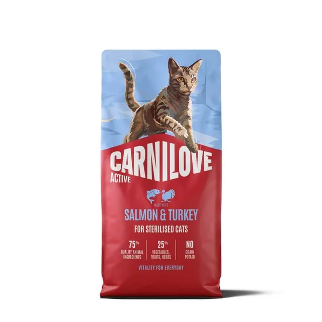 Carnilove Active kuivtoit kassile, lõhe/kalkun, 6 kg
