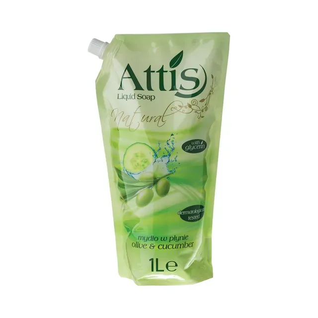 Vedelseep täitepakend Olive & Cucumber, ATTIS, 1l
