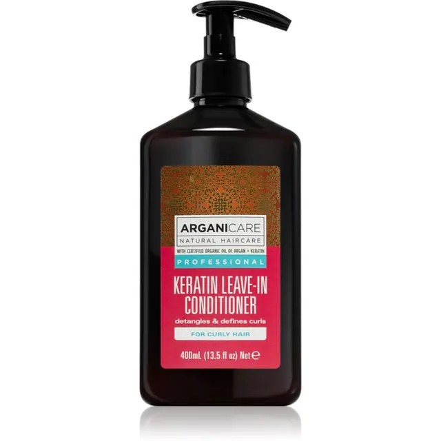 Arganicare Keratin Leave-In Conditioner Juustesse jäetav palsam lokkis juustele 400 ml