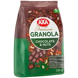 Axa premium müsli šokolaadi ja pähklitega 330g