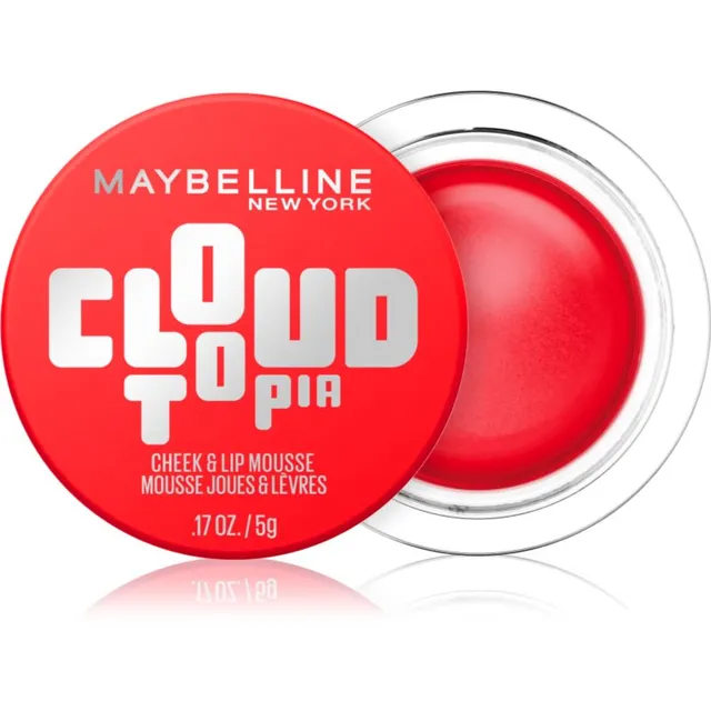 MAYBELLINE NEW YORK CloudTopia Matt kreempõsepuna huultele ja põskedele varjund 03 Divine Crimson 5 g
