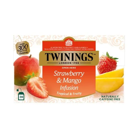 Twinings Puuviljatee mango/maasika 20x2g