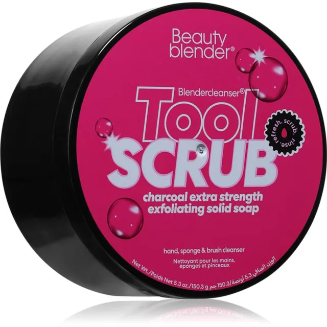 beautyblender® Tool Scrub Charcoal Tahke meigikäsnade ja -pintslite puhastusvahend 150 g