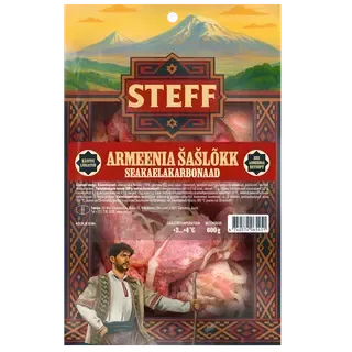 STEFF Armeenia Šašlõkk Seakaelakarbonaadist 600g