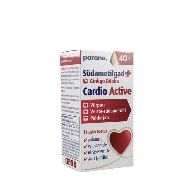 SÜDAMETILGAD GINKGO BILOBAGA 40ML