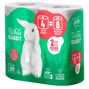 Grite White Rabbit tualettpaber 3kih 4tk