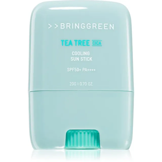 BRINGGREEN Tea Tree Cica Cooling Sun Stick Kaitsev näokreem pulgakujuline SPF 50+ 20 g