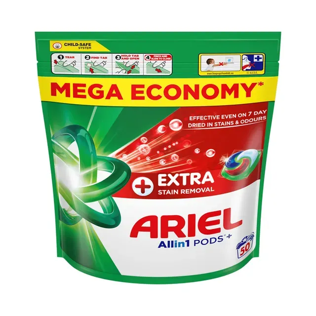 Geelkapslid Extra Stain Removal, 50 pk, ARIEL, 50 tk