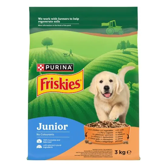 Friskies kuiv koeratoit Junior kana 3kg