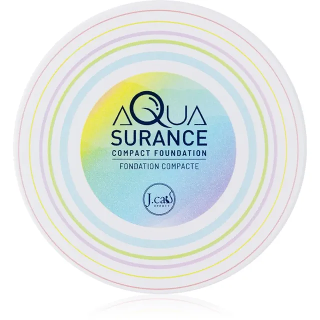 J.Cat Beauty Aquasurance Kompaktne puuder-jumestuskreem keskmisest täieliku katvuseni varjund 102 Natural 9 g