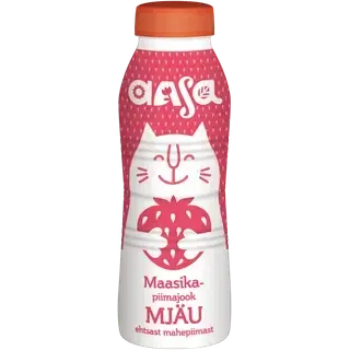 Aasa maasikamaitseline piimajook 2,3%, 450ml