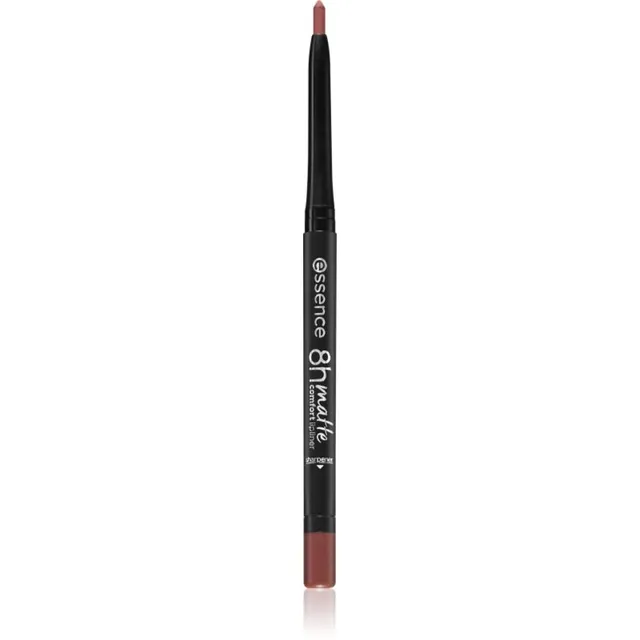 essence 8h Matte Comfort Matt huulelainer teritajaga varjund 02 Silky Hazelnut 0,3 g