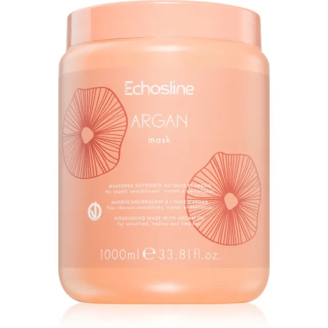 Echosline Argan mask Toitev mask siledateks ja läikivateks juusteks argaaniaõliga 1000 ml