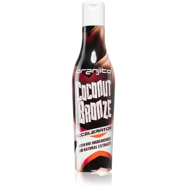 Oranjito Coconut Bronze Accelerator Solaariumi paikesekaitsekreem orgaaniliste koostisainetega ja päevituse kiirendi 200 ml