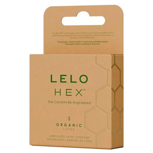 LELO Hex Organic Condoms 3pack
