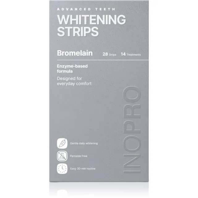 InoPro Advanced Whitening Strips Valgendusribad hammastele bez peroxidu 28 tk