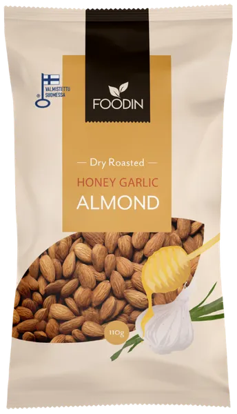 Röstitud mandlid Honey Garlic