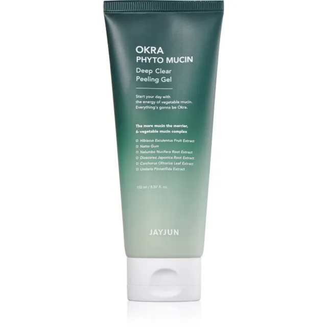 Jayjun Okra Phyto Mucin Deep Sügavpuhastav geel kooriva toimega 150 ml