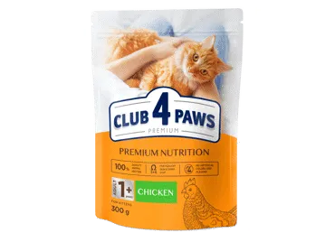 Kassi kuivtoit CLUB 4 PAWS kana 300g