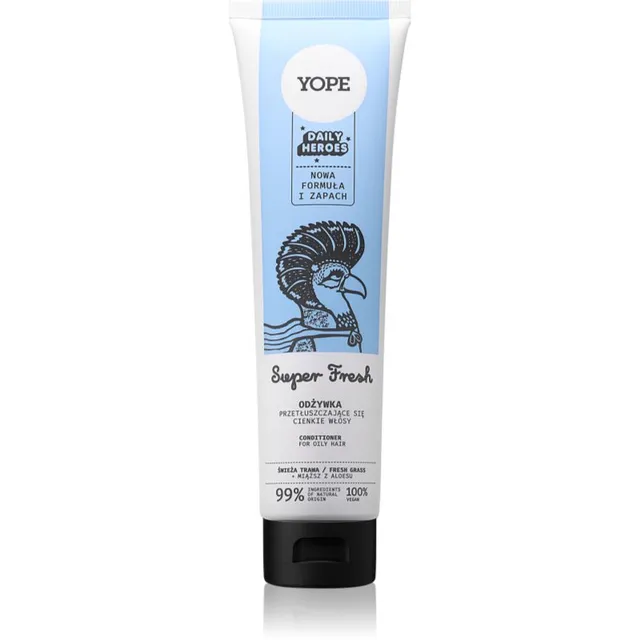 Yope Daily Heroes Fresh Conditioner Fresh Grass Volüümpalsam rasustele juustele 170 ml