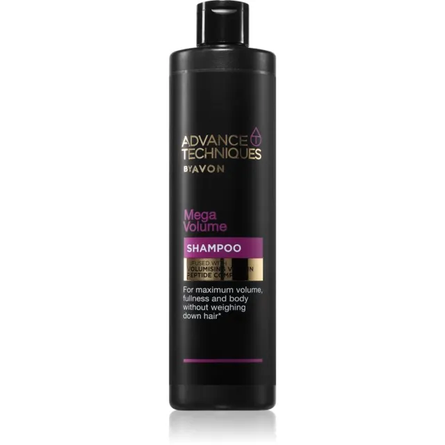 Avon Advance Techniques Mega Volume Puhastav šampoon juuste kohevuseks 400 ml