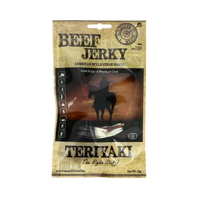 Vinnutatud veiseliha Teriyaki, BEEF JERKY, 50 g