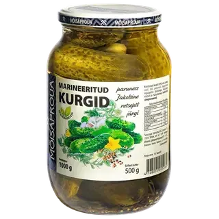 Mõisaproua marineeritud kurgid 1000g