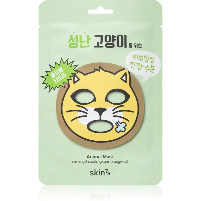 Skin79 Animal For Angry Cat Niisutav ja rahustav lehtmask 23 g