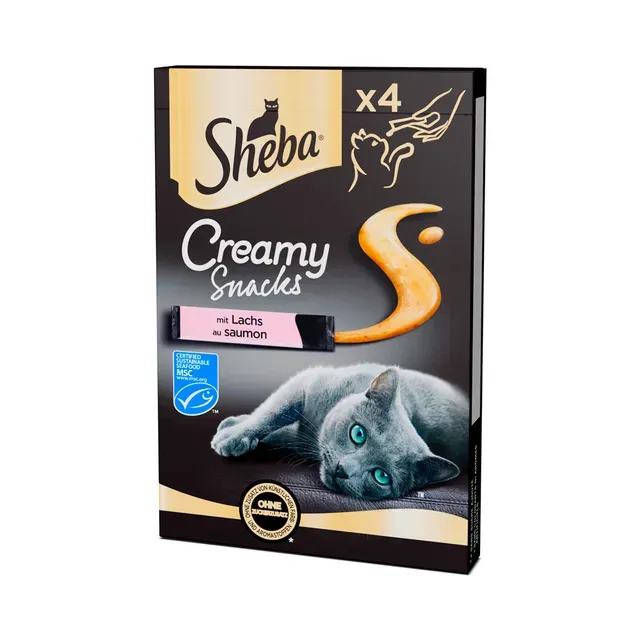 Täiendsööt. Creamy kreemjas suupiste kassile lõhega, SHEBA, 48g
