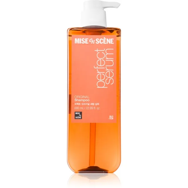 mise en scene Perfect Serum Original Shampoo Taastav šampoon säravate ja pehmete juuste jaoks 680 ml