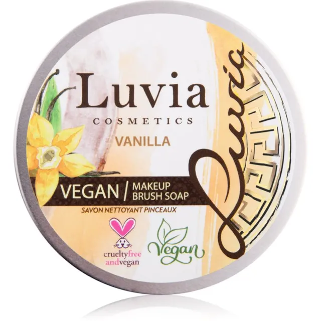 Luvia Cosmetics Brush Soap Puhastav seep kosmeetikapintslitele lõhn Vanilla 100 g