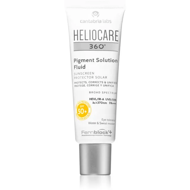 Heliocare 360° Pigment Solution Fluid Päevitusvedelik näole pigmendilaikude vähendamiseks SPF 50+ 50 ml