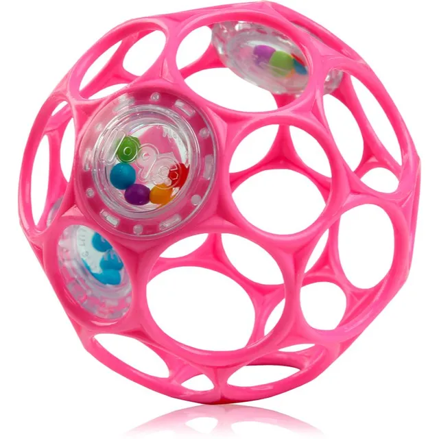 Oball Rattle kõristi 0 m+ Dark pink 1 tk