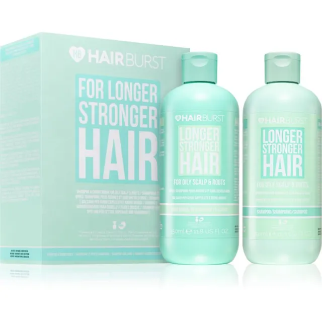 Hairburst Longer Stronger Hair Oily Scalp & Roots Set Kinkekomplekt rasustele juustele