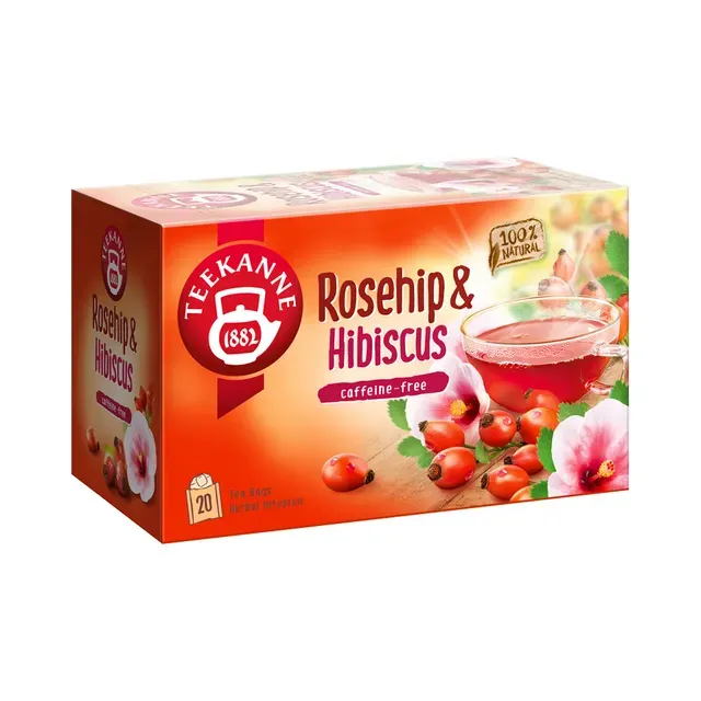 Tee kibuvitsa-hibiski niidiga kotis 20pk, TEEKANNE, 60 g