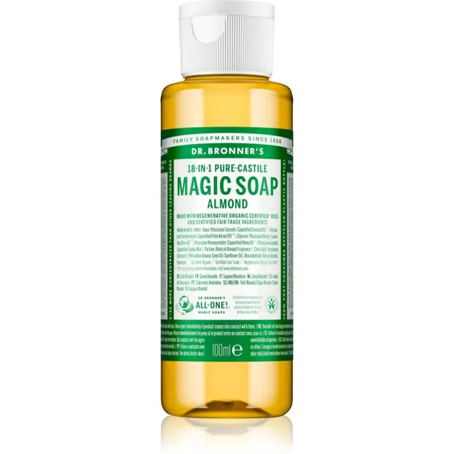Dr. Bronner’s Almond Universaalne vedelseep 100 ml