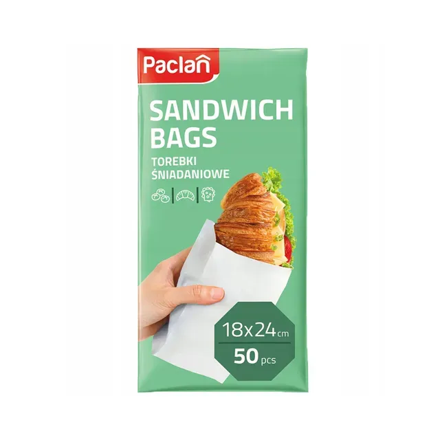 Võileivakotid paberist, PACLAN, 50 tk