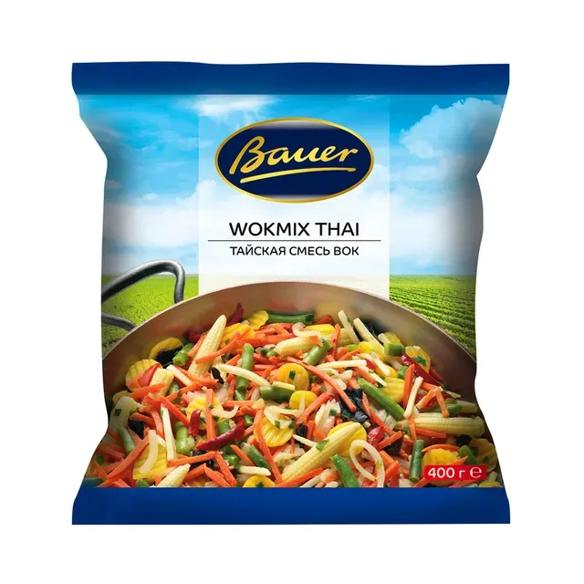 Köögiviljasegu „Wokmix Thai“, BAUER, 400 g